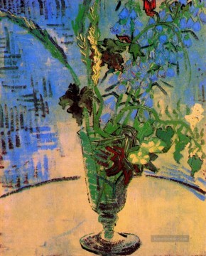 Vincent Van Gogh Werke - Stillleben Glas mit wilden Blumen Vincent van Gogh